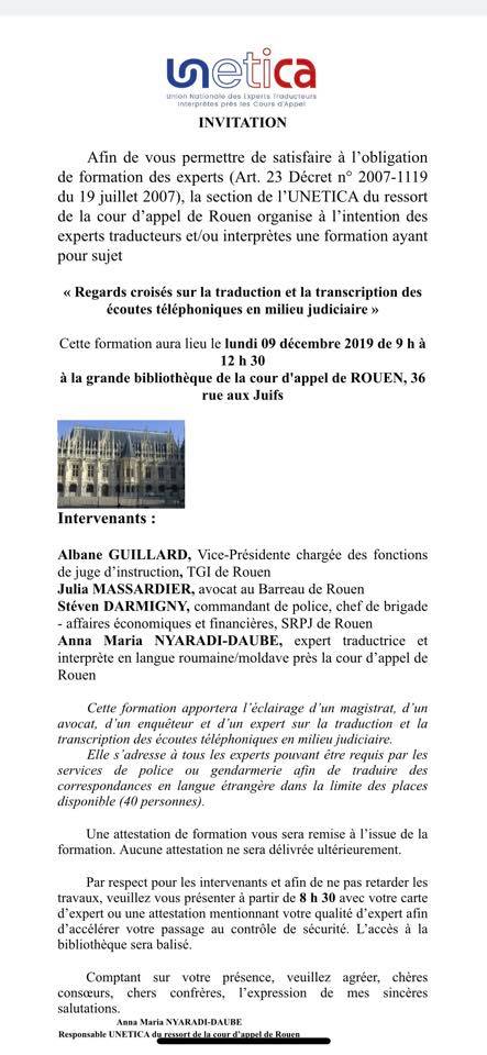 intervention interprete